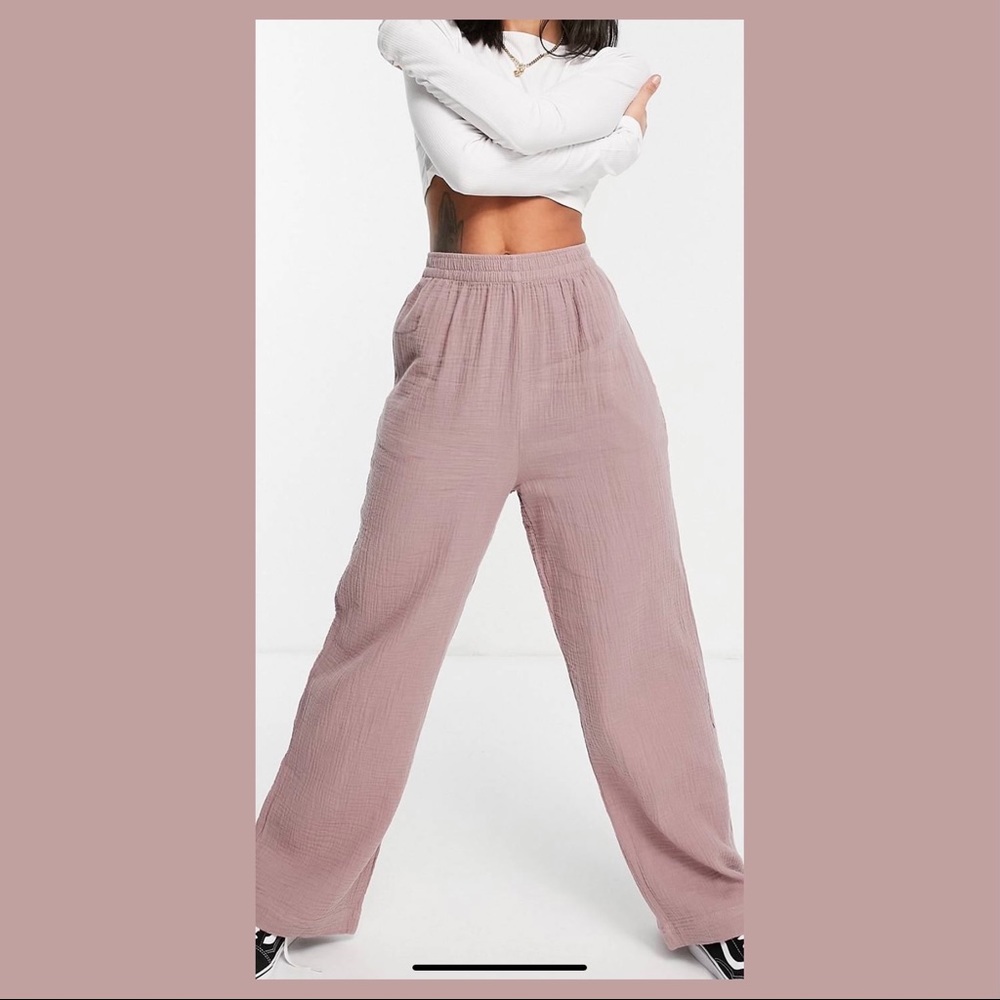 NWT ASOS DESIGN cheesecloth pull on sweatpants
